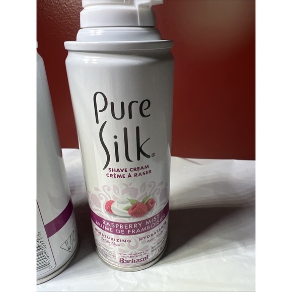 Pure Silk Raspberry Mist Shaving Cream 3 Pack - Picture 3 of 5